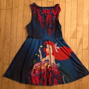 Disney Little Mermaid Blue Red Dress